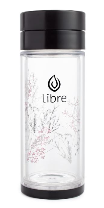 Libre Black Brush Loose Leaf Tea Glass
