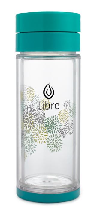 Libre Lively Leaves Loose Leaf Tea Glass